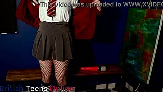 Emo Student Makes Herself Cum Hard