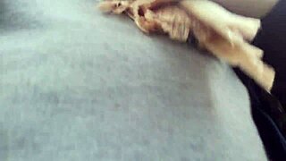 Italian Woman Flashes Tits In Public Garden Then Pees In Tight Pants