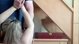 Slave session with ice cubes and blowjob!