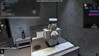 Quietly Fucking A Fan On The Bed!