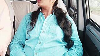 Teen Big Boobs College Girl Enjoys Car Romance with Uncle, Sharing Dirty Talks