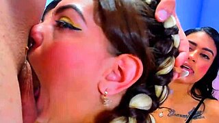 pov foursome with 3 girls for 1 big cock ruthless deep blowjobs