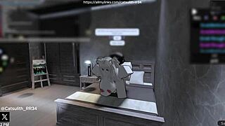 Quietly Fucking A Fan On The Bed!