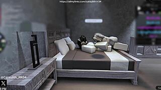 Quietly Fucking A Fan On The Bed!