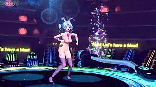 hatsune miku age age again project diva nude mod bunny costume
