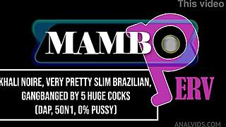 Khali Noire's intense gangbang
