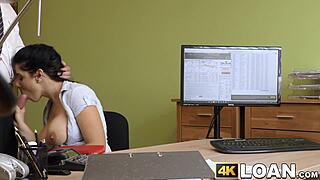 Busty Amateur Gets Anal Treatment From Big Dicked Loan Agent