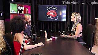 She put the huge cock on the table and showed its personal use - Sabrina Prezotte