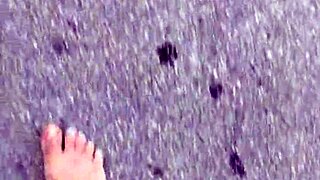 Dirty barefoot soles fetish
