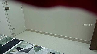 flashing dick in front of maid while masturbating