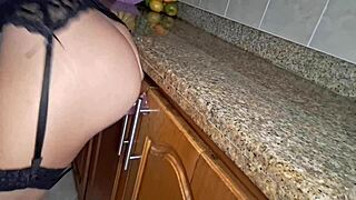 i get hot cleaning the kitchen and masturbate