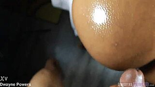 Pov View of Ebony Beauty in Doggystyle Pose