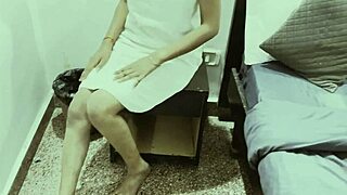 Intriguing Indian Solo Girl Strips And Plays With Her Body In Bedroom