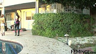 co-ed enjoying intimate moments with step sister