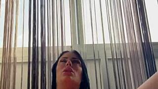 Hey, check out this busty brunette sapphire's orgasmic masturbation compilation! 😍