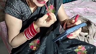 i'm that indian bhabhi pissing in my black saree, feeling so naughty and wet