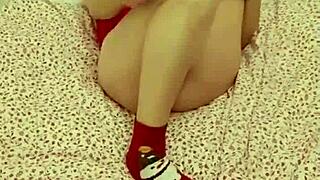 Wet Christmas Alone with Stepmother at Home