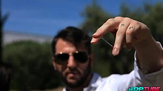 Horny Brunette University Student Sucks Big Cock, Rides in Cowgirl, Doggystyle, Missionary Positions