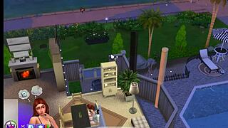 Sexy redhead and newlywed in sims 4