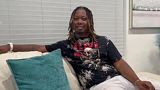 Delivery guy catches his self in a sticky situation when horny customer fines him attractive