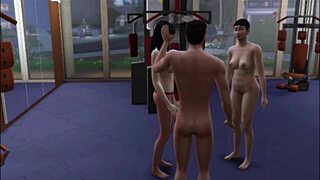 Raven works out in the gym during her comic episode