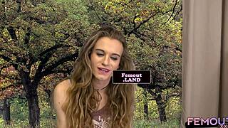 Tattooed Shemale Debuts By Tugging On Her Cock