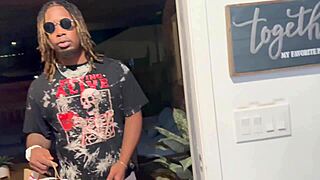 Delivery guy catches his self in a sticky situation when horny customer fines him attractive