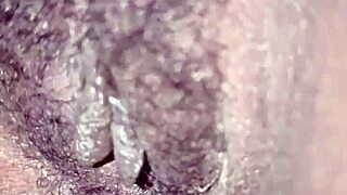 check out my hairy, juicy pussy up close, it's so wet and tight!