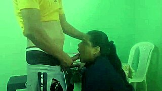 Stepmother seduced by stepson in husband's office, revealing great ass in cuckold taboo