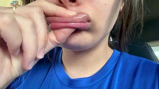 Latina Spits Seductively