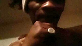 In this casual verification, he shows his black cock