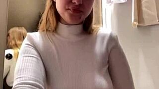 Passionate Public Fuck In Fitting Room