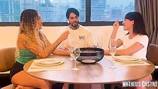 i challenged my friends in a game for threesome sex in my apartment