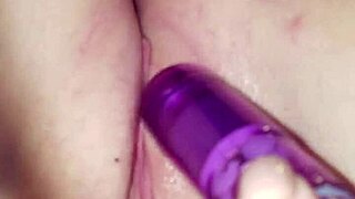 Crystal Enjoys Vibrator Play While Jamer Assists.