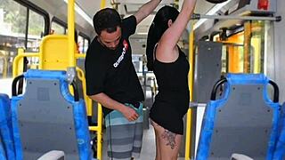 Morena gropes on the crowded bus