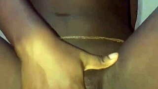 Ebony Babe Engages In Detailed Solo Masturbation