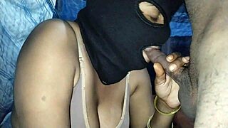 My Indian wife's deepthroat cum in mouth session