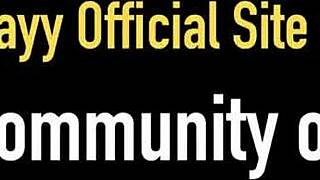 gorgeous nina kayy takes his warm cum load on her big tits