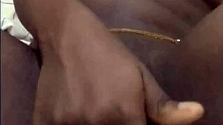 Ebony Babe Engages In Detailed Solo Masturbation