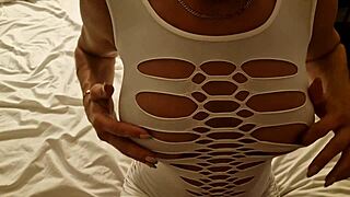 Up close encounter with boss's wife at party