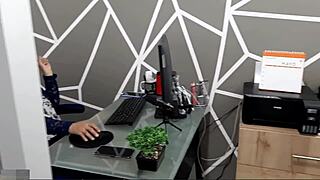 Doctor's exam turns passionate without clothes for job