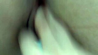 Amateur enjoys finger play in intimate areas