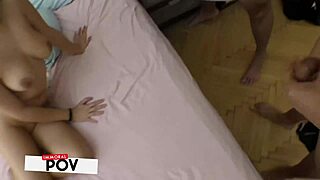 submissive milf irina cage feels so overwhelmed by hung cocks spitroasting her in raw gangbang