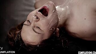 busty natural girl alice peachy filled with hot cum in pussy