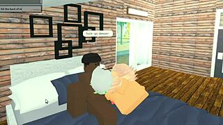 Roblox whore throat fucked by BBC