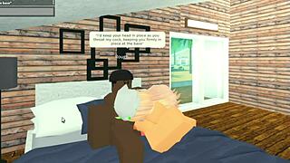 Roblox whore throat fucked by BBC