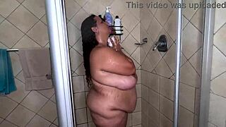 Big Tits BBW Babe Teases in a Soapy Shower! 💦