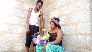 Stunning Plantain Hawker in Market