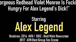 gorgeous redhead violet monroe is starving for alex legend's dick 😍