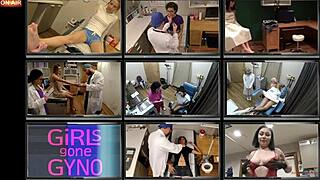 Aria nicole receives catheterization from doctor in tampa hospital